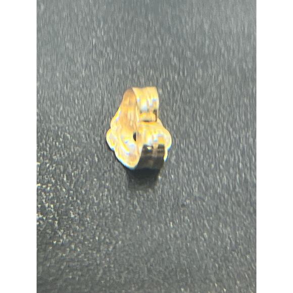 INV Designer 14k Yellow Gold CZ Round Solitaire Stud Earring *Single - Picture 9 of 13